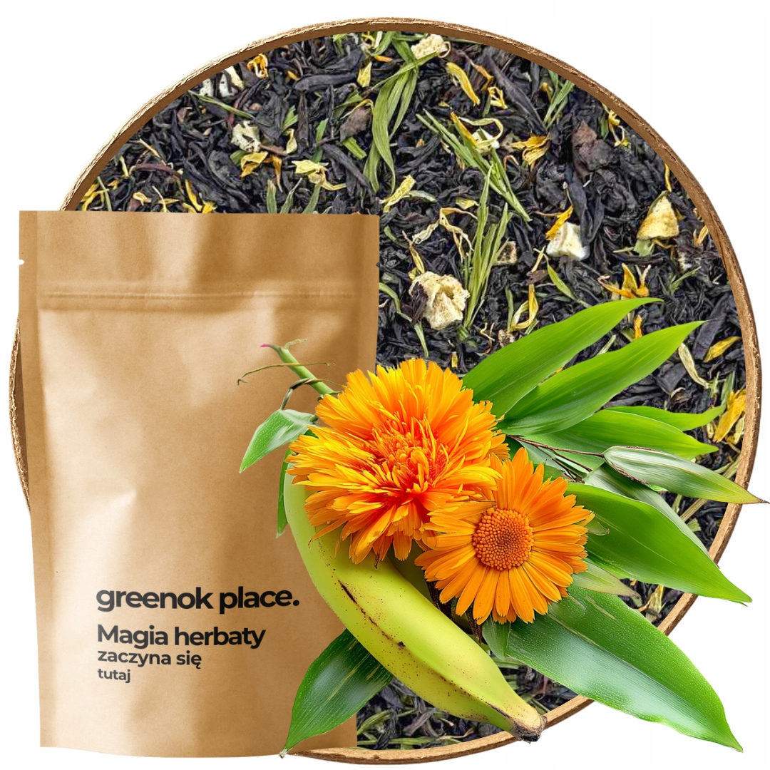 Čaj černý Banana Dream 1000 g banán měsíček exotický Kvalita