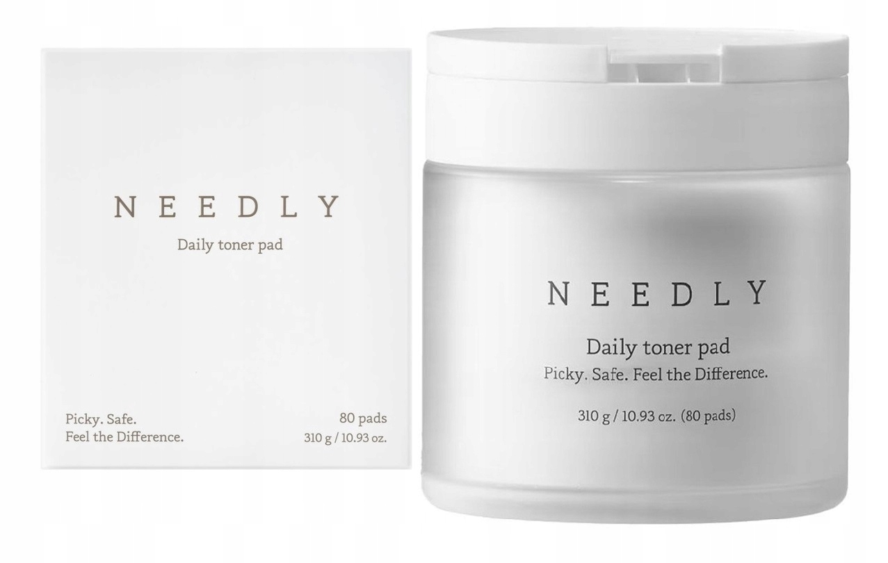 Needly Daily Toner Pad 80 szt złuszczające płatki tonizujące, Bha i Pha