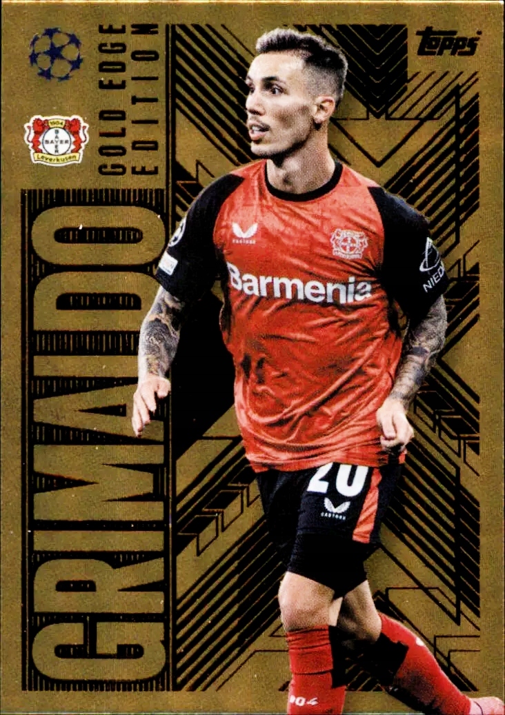 Topps Match Attax Extra 2025 Gold Edge Edition Gol 5 Grimaldo Bayer