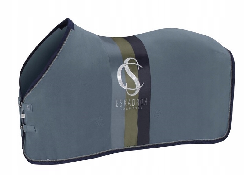 Derka polarowa Eskadron Fleece Stripe Cs 25 steel blue L 145cm.