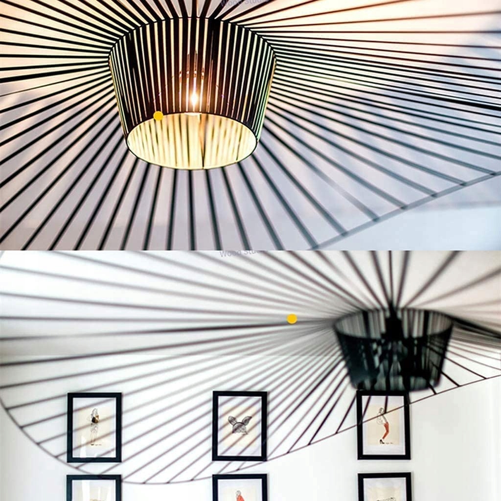 Lampa Wisząca Vertigo 120cm Czarna E27 do Salonu Sypialni — miniatura 4