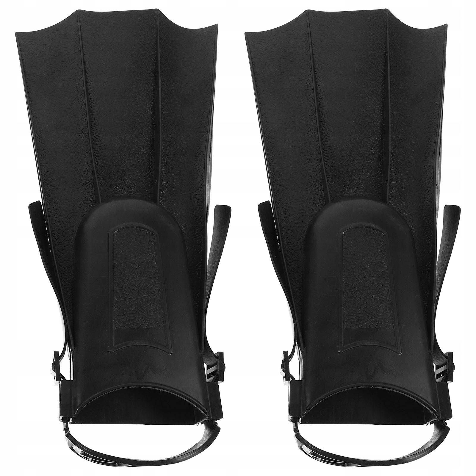 1Pair Black Silicone Snorkel Fins Comfortable Dive Flippers