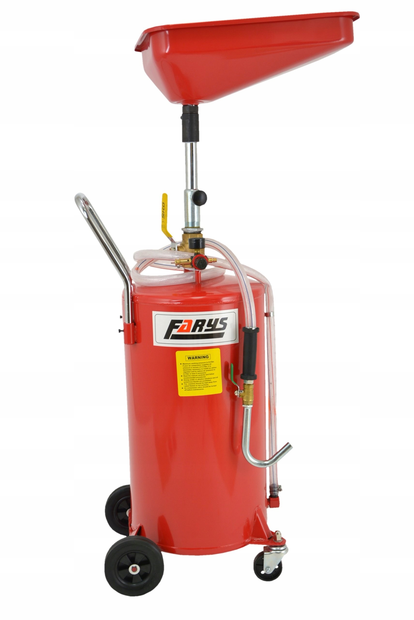 Zlewarka pneumatyczna do oleju 70L Farys Producent code FR6022