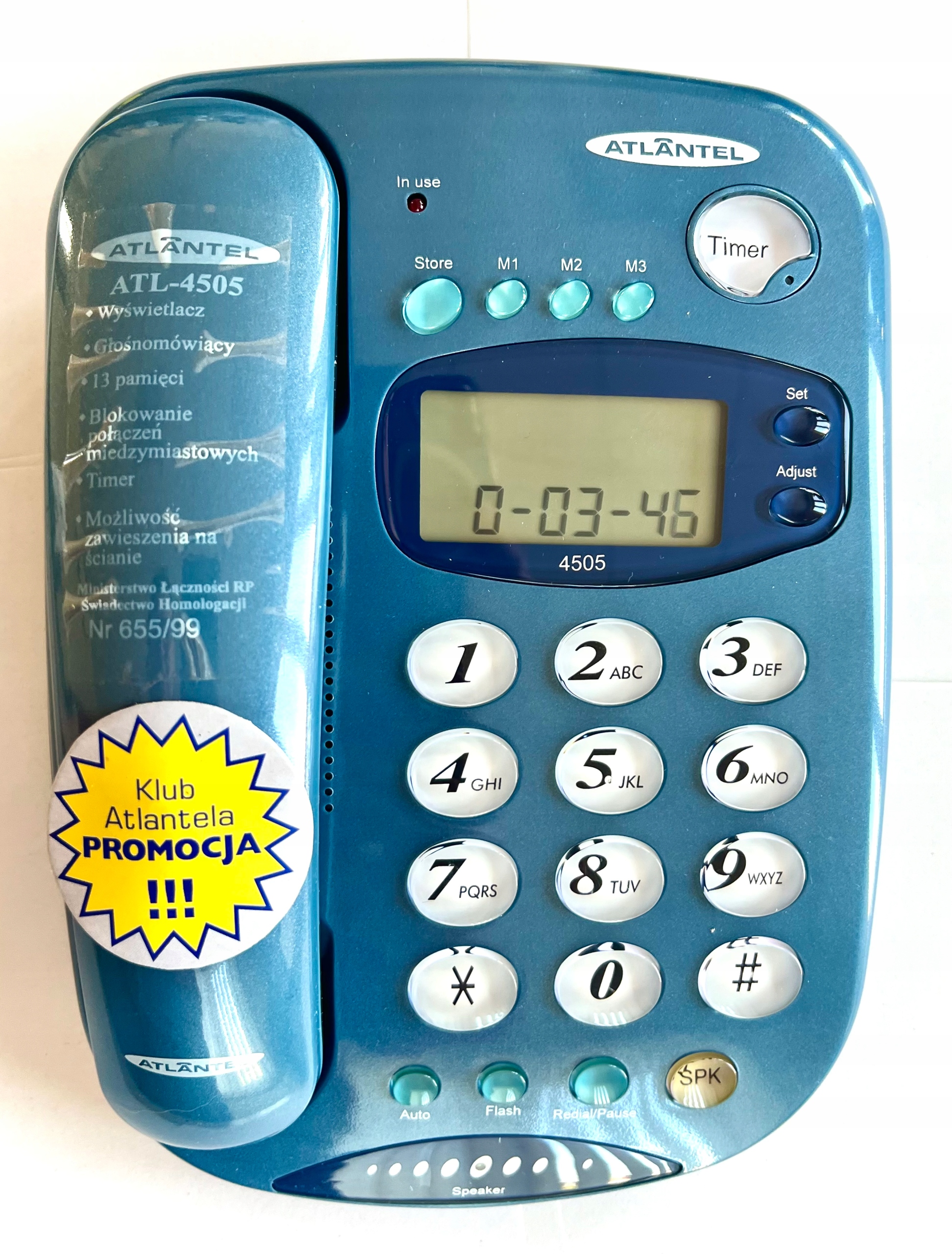 Telefon stacjonarny przewodowy Atlantel 4505