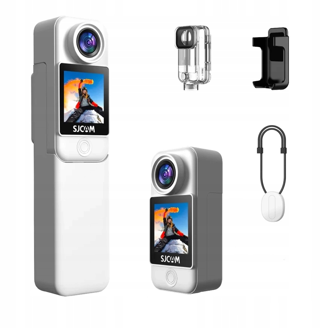 mini Kamera Sport Sjcam C300 White 4K Uhd displej Výkonná baterie na dovolenou