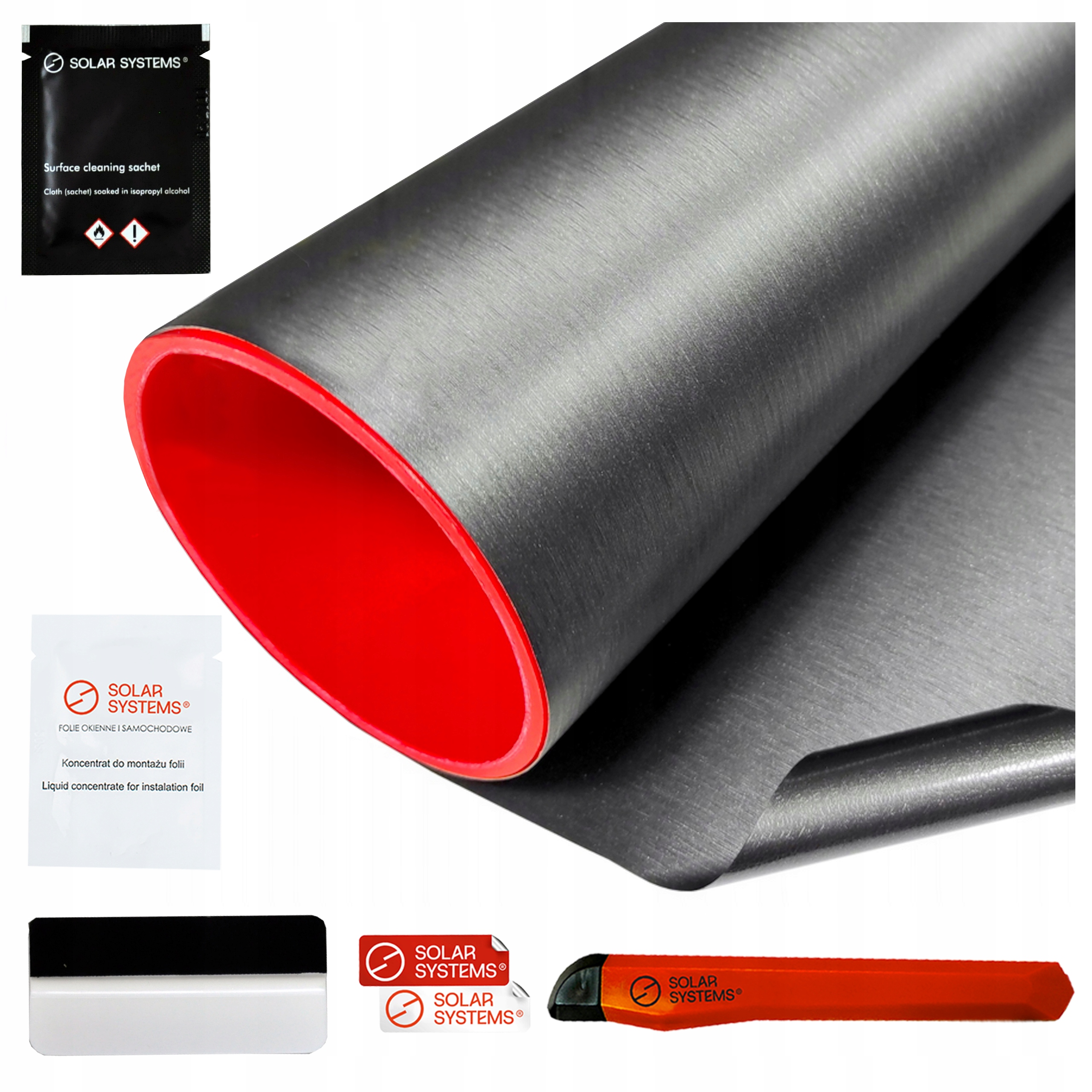 Fólie Dýha do auta kartáčovaná hliníkem šedá tmavě šedá 152x300 cm