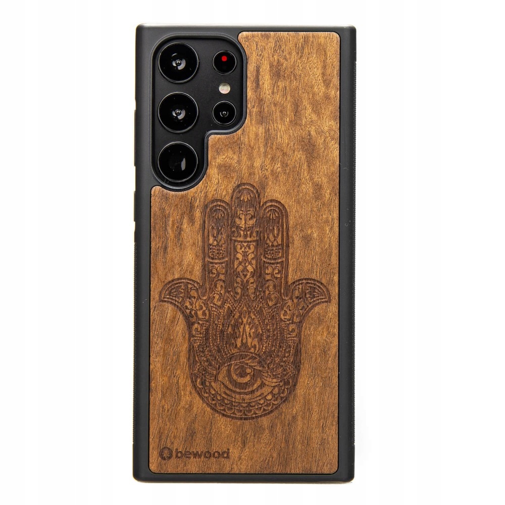 Pouzdro Bewood pro Samsung Galaxy S23 Ultra Hamsa Imbuia