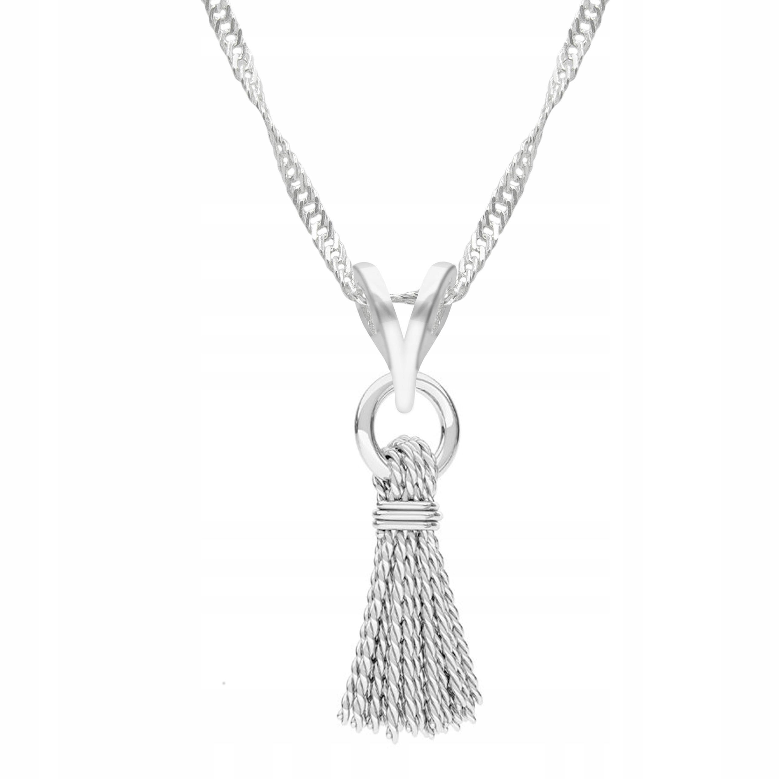 Stříbrný řetízek náhrdelník 925 S třásněmi