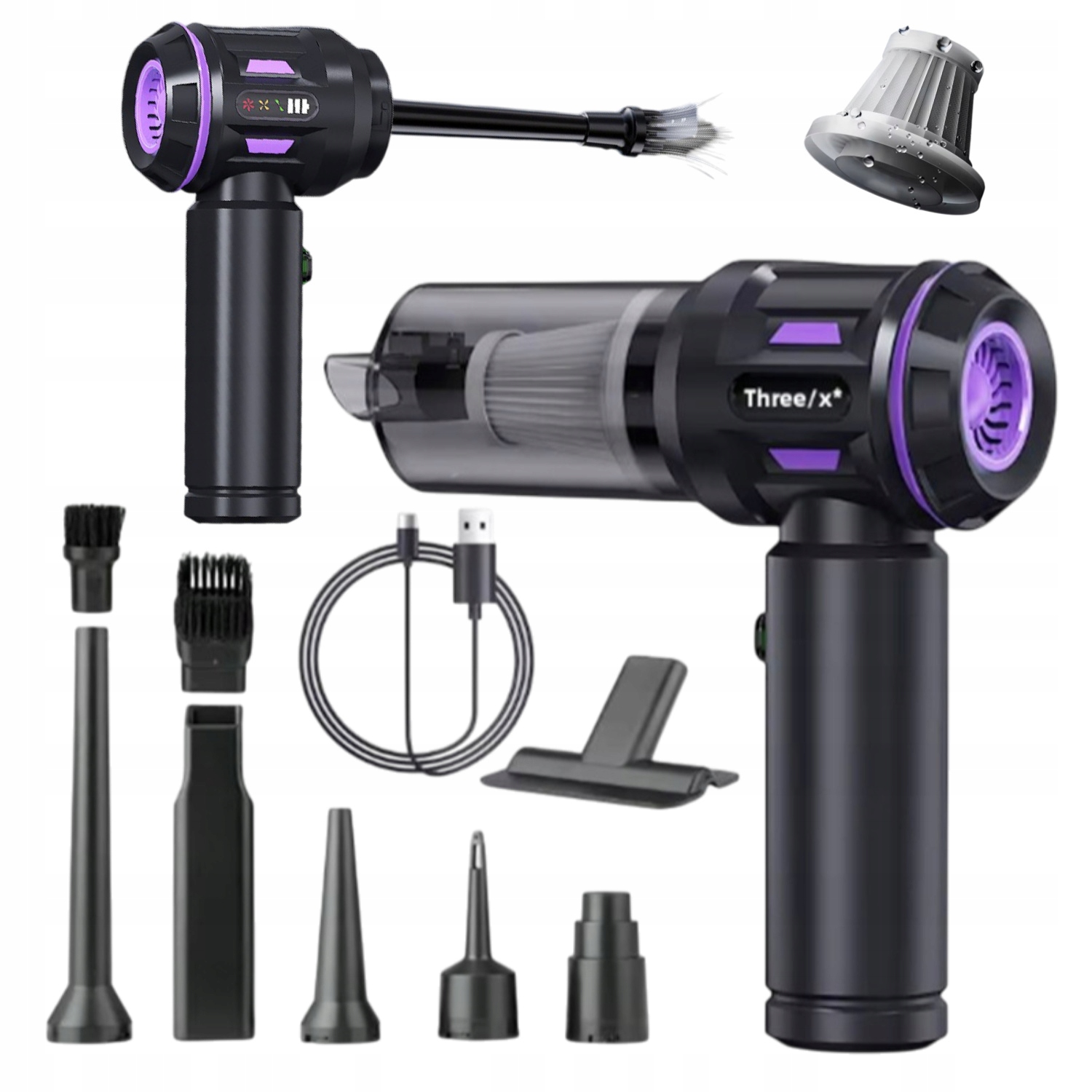 Vysavač 100 W 20000 Pa Stlačený vzduch Dmychadlo