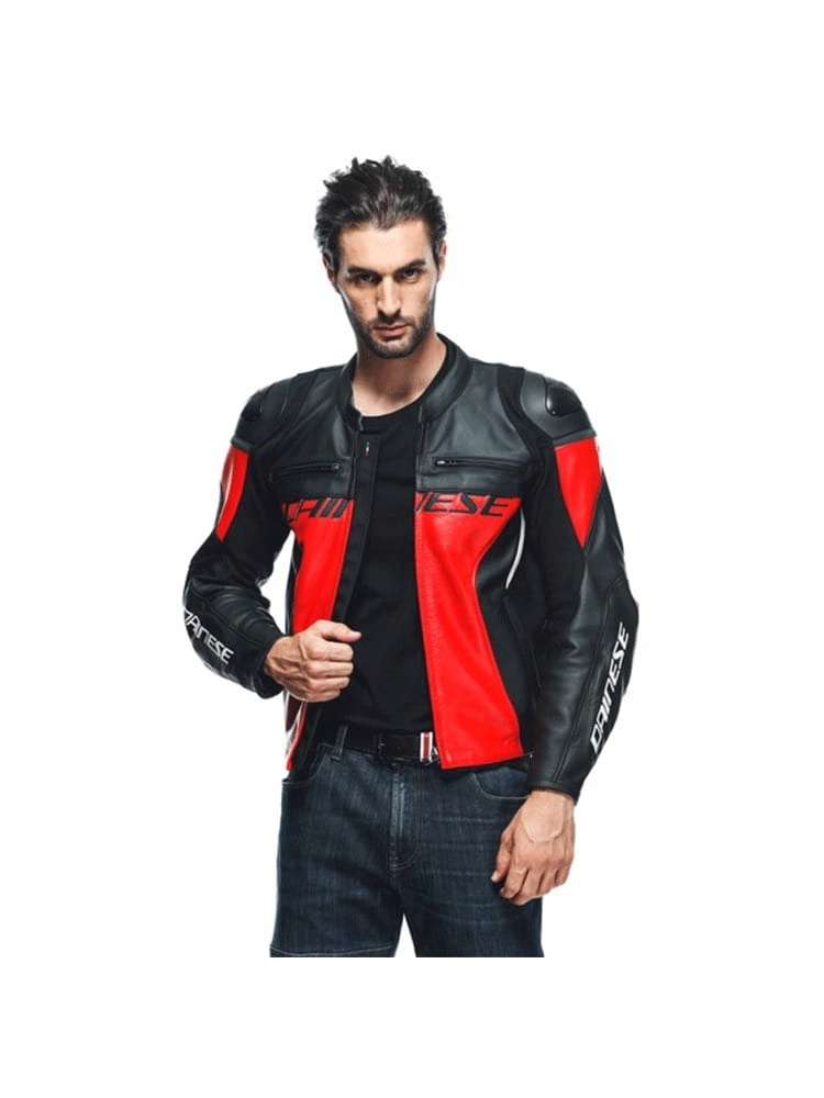 Dainese RACING 4 LAVA RED/BLK Kurtka skórzana Rozmiar 48