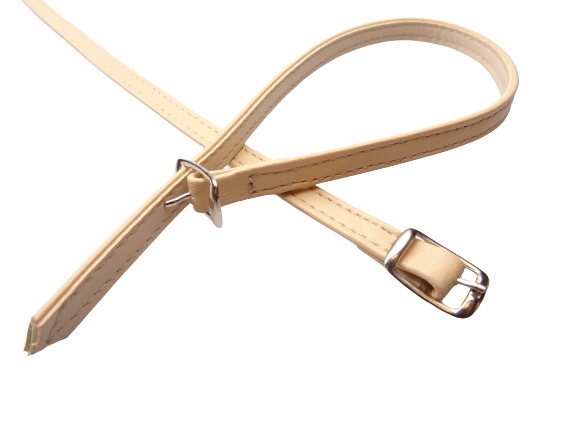 

Paski paseczki do butów obuwia z klamerką 7 mm beż