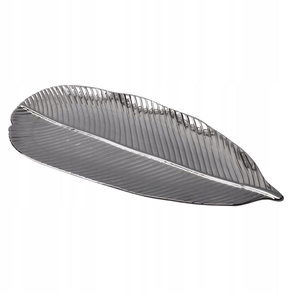 

Talerz srebrny liść dekor 42cm Fiord Villa Italia