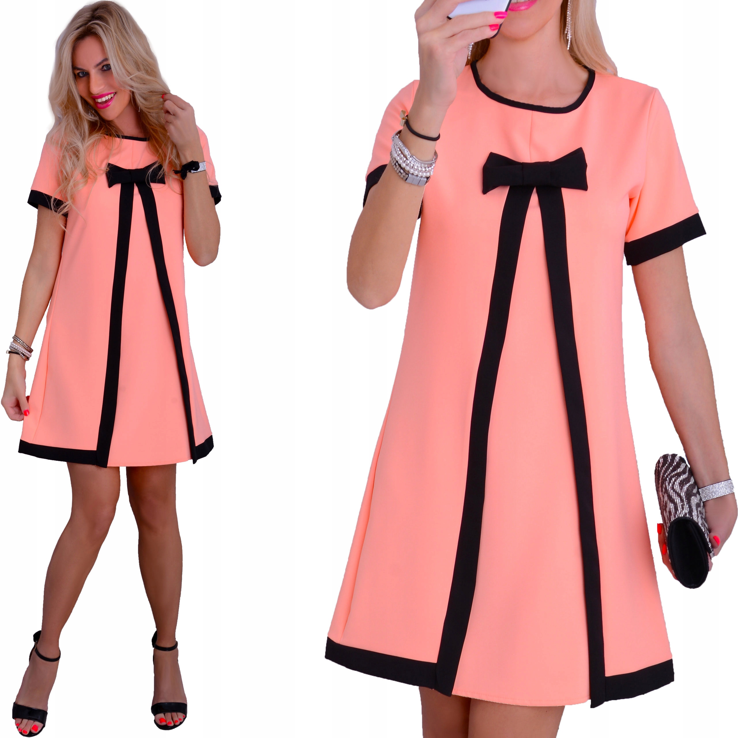 

Modna Sukienka Trapezowa Zielona Cud Butelkowa 885