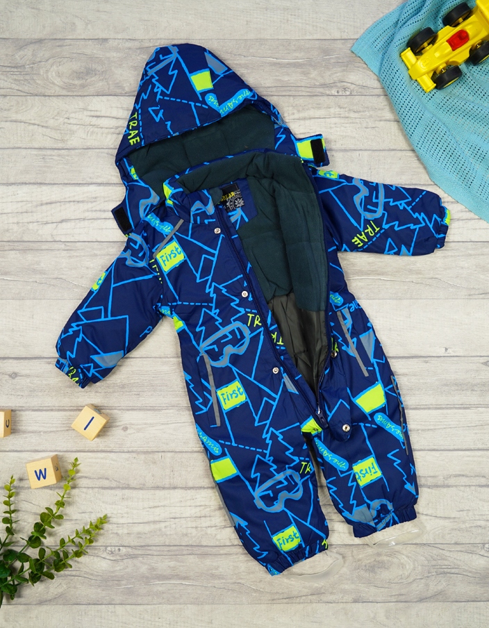 ZIMOWY KOMBINEZON 1cz. FIRST GOGLE granat r.80 Rodzaj zimowy