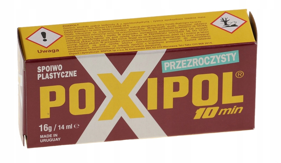 

Klej Poxipol Dwuskładnikowy Przezroczysty 14 ML