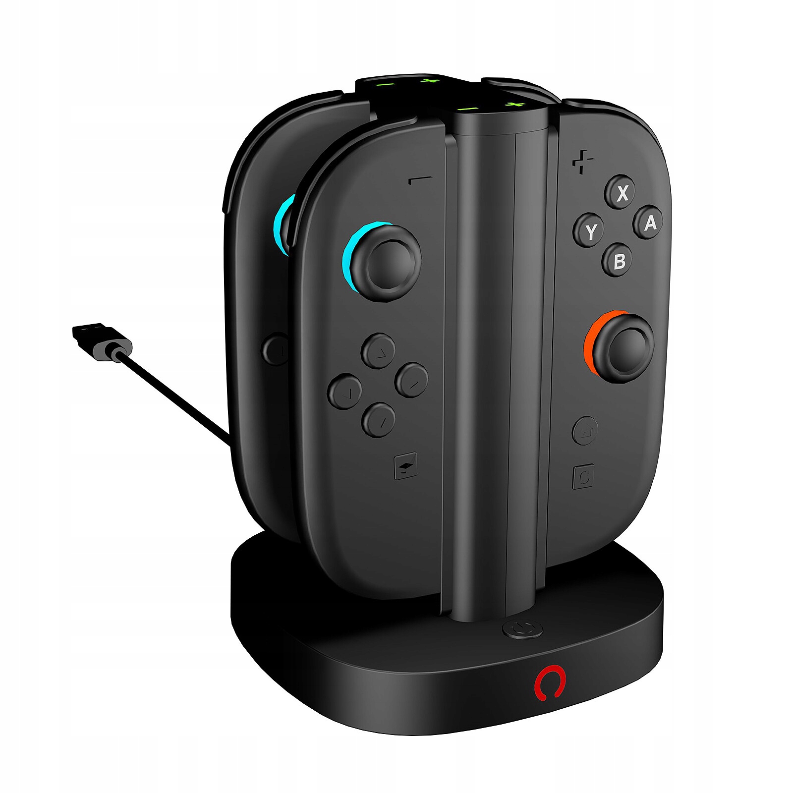 Stacja Ładująca Podstawka Ładowarka Do Nintendo Switch 2 Na 4x Joy-Con LED