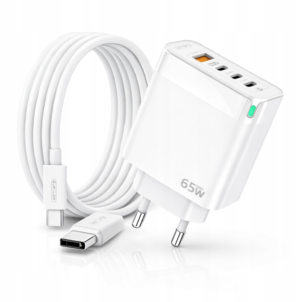 Rychlá nabíječka GaN 65W Usb-c Pd 2x Usb-c QC3.0 pro notebook a telefon