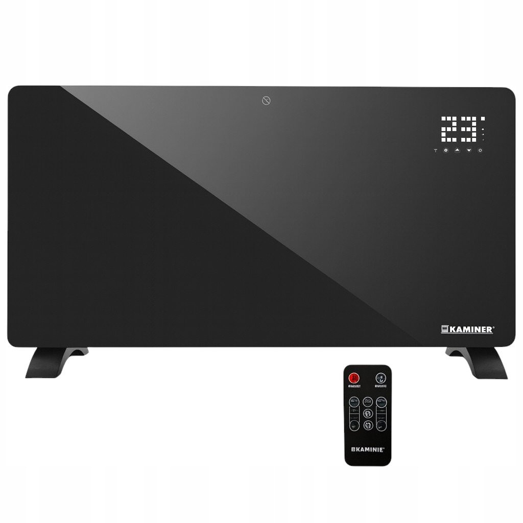 Kaminer 26572 Chytrý skleněný konvektor s WiFi, 2500 W, černá