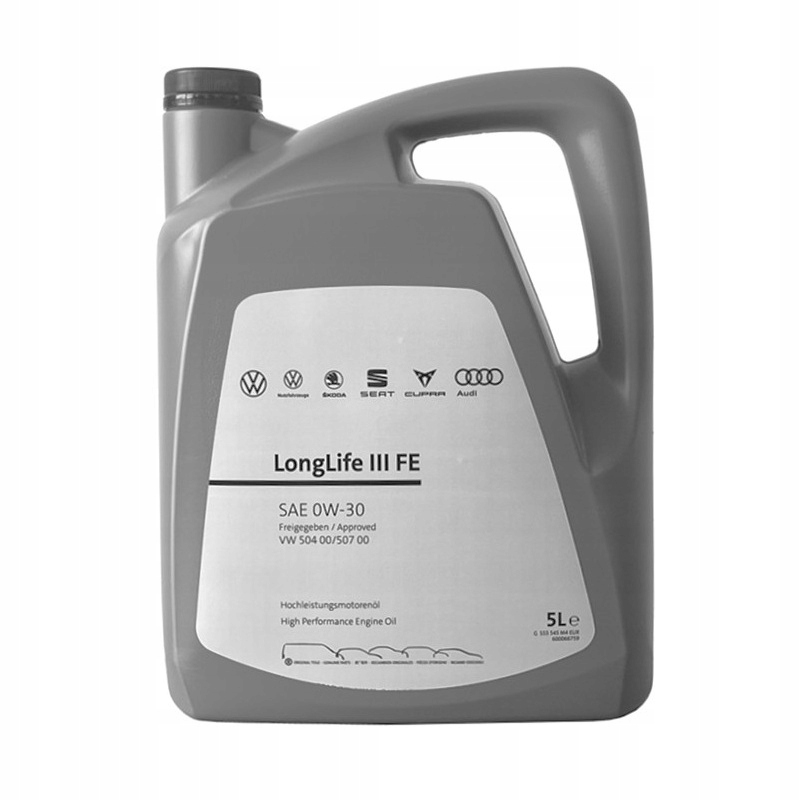 Olej Vw LongLife III Fe 0W30 504/507 5L Oe