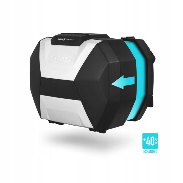 Bočné kufre na motorku Shad SH38X D0B38200 (rozšíriteľný koncept) D0B38200