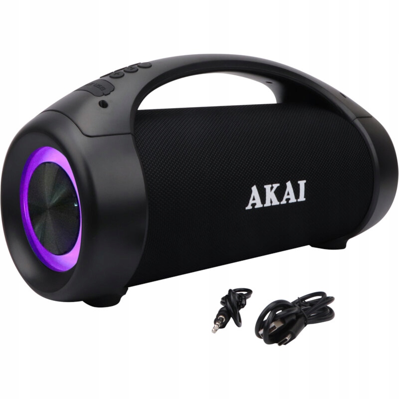Voděodolný Bluetooth Led Reproduktor Akai ABTS-55 Usb Aux Led světla