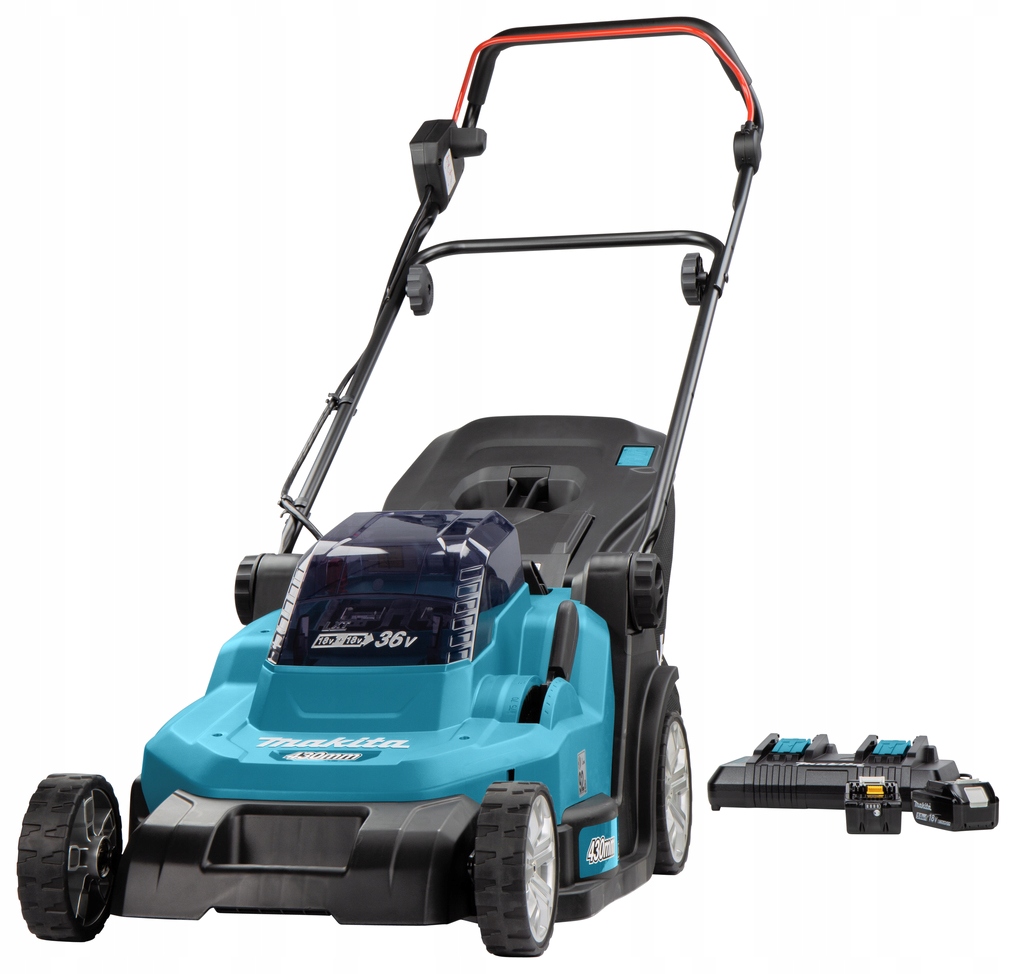 Kosiarka Do Trawy Akumulatorowa 43CM 2*18V 2*5.0AH Li-lon DLM432PT2 Makita