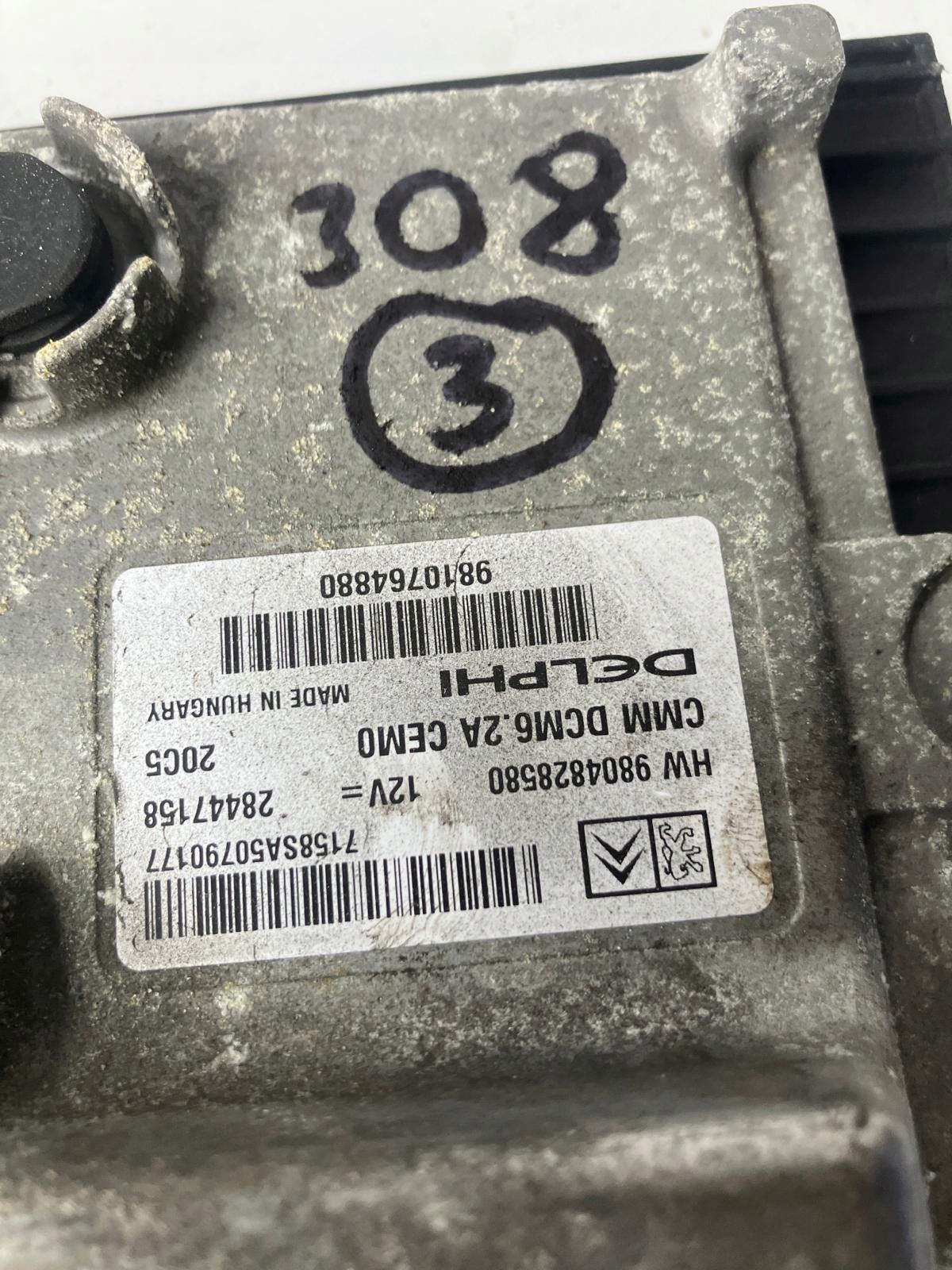 computer control unit of the engine WTYCZKI 2.0 BLUE HDI 9804828580 9810764880