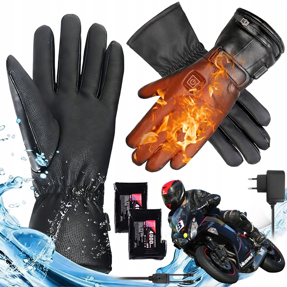 Podgrzewane Rękawice Wysokiej Jakości 3 Stany Temperatury Długiego Trwania