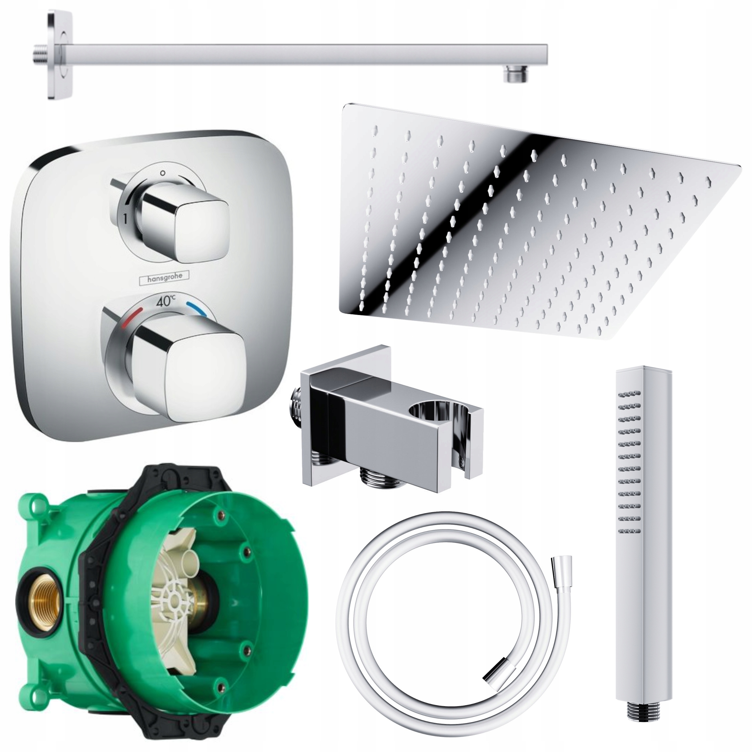 Sprchový Set Pod Omítku Tryska Hansgrohe Termostat