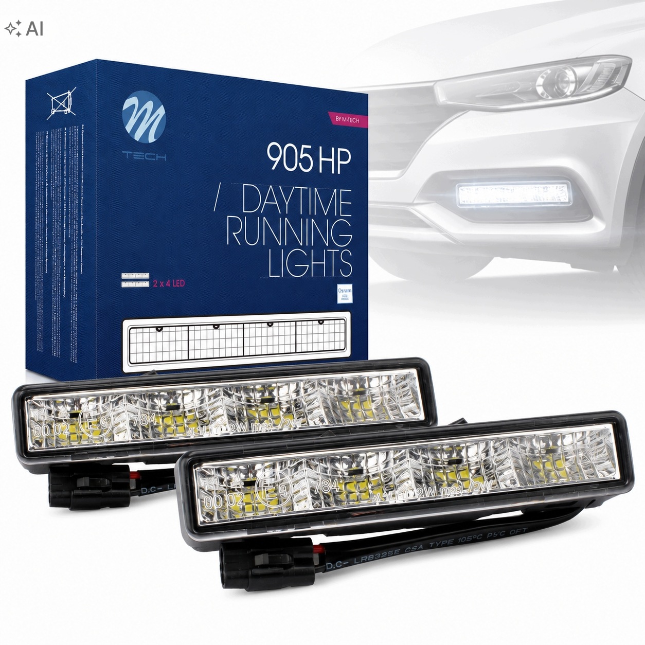 Zesatw Denní světla Led Diody Osram HP905 800 lumenů 125 mm Modul