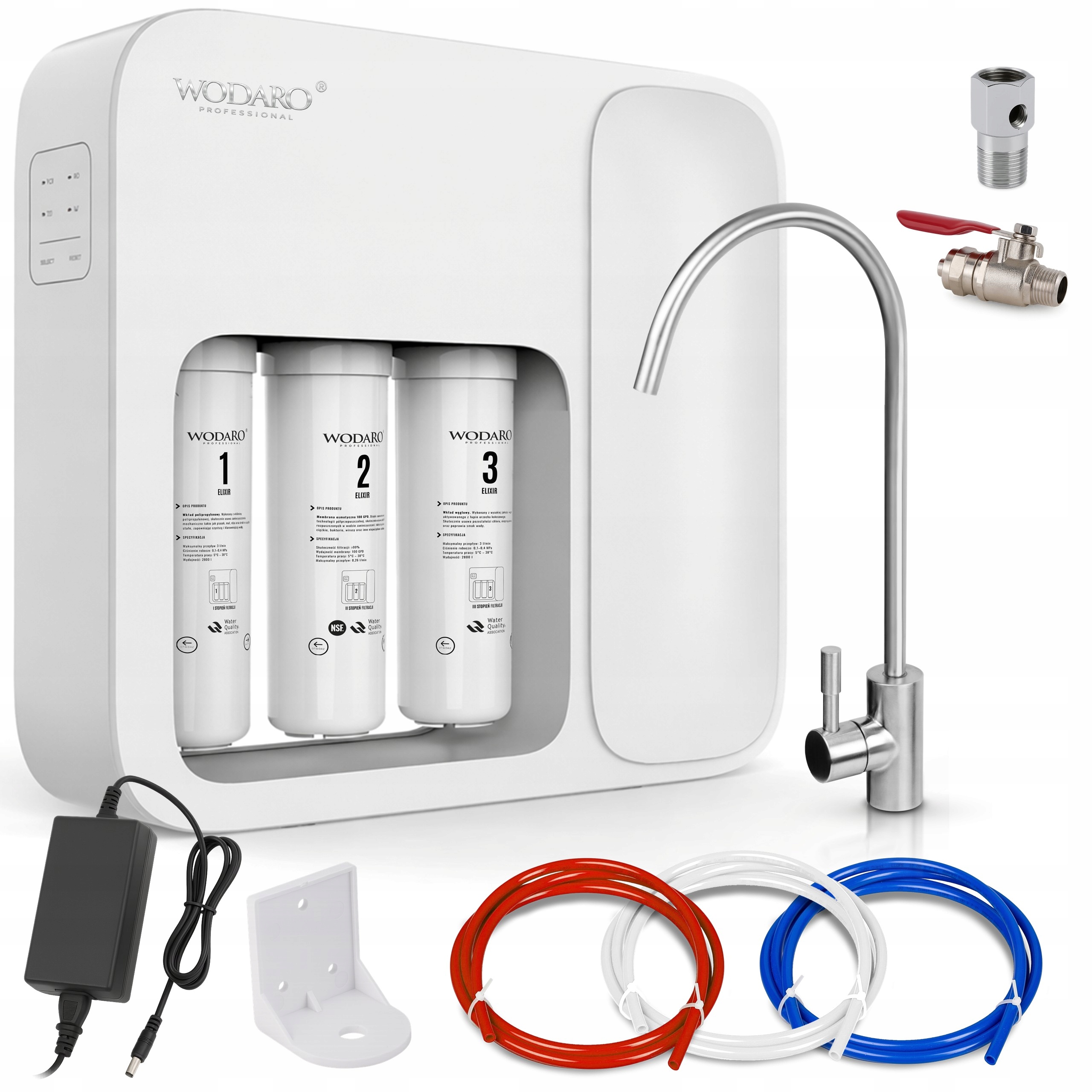 System Odwróconej Osmozy Wodaro Elixir Odwrócona Osmoza RO5 Filtr do Kuchni