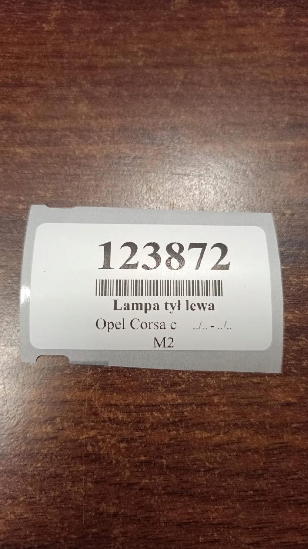 OPEL CORSA C Licht Nebelscheinwerfer links heck 084424001L