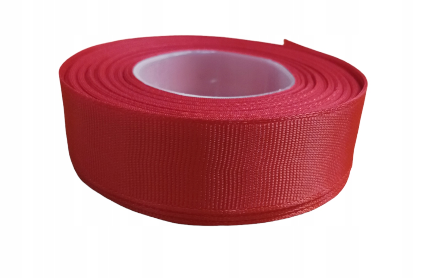 Wstążka rypsowa taśma 2,5 cm/25y czerwony