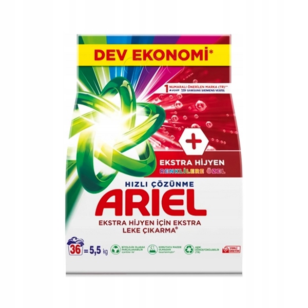 Levně Prášek na barevné prádlo Areil Extra Hygiena 5,5 kg