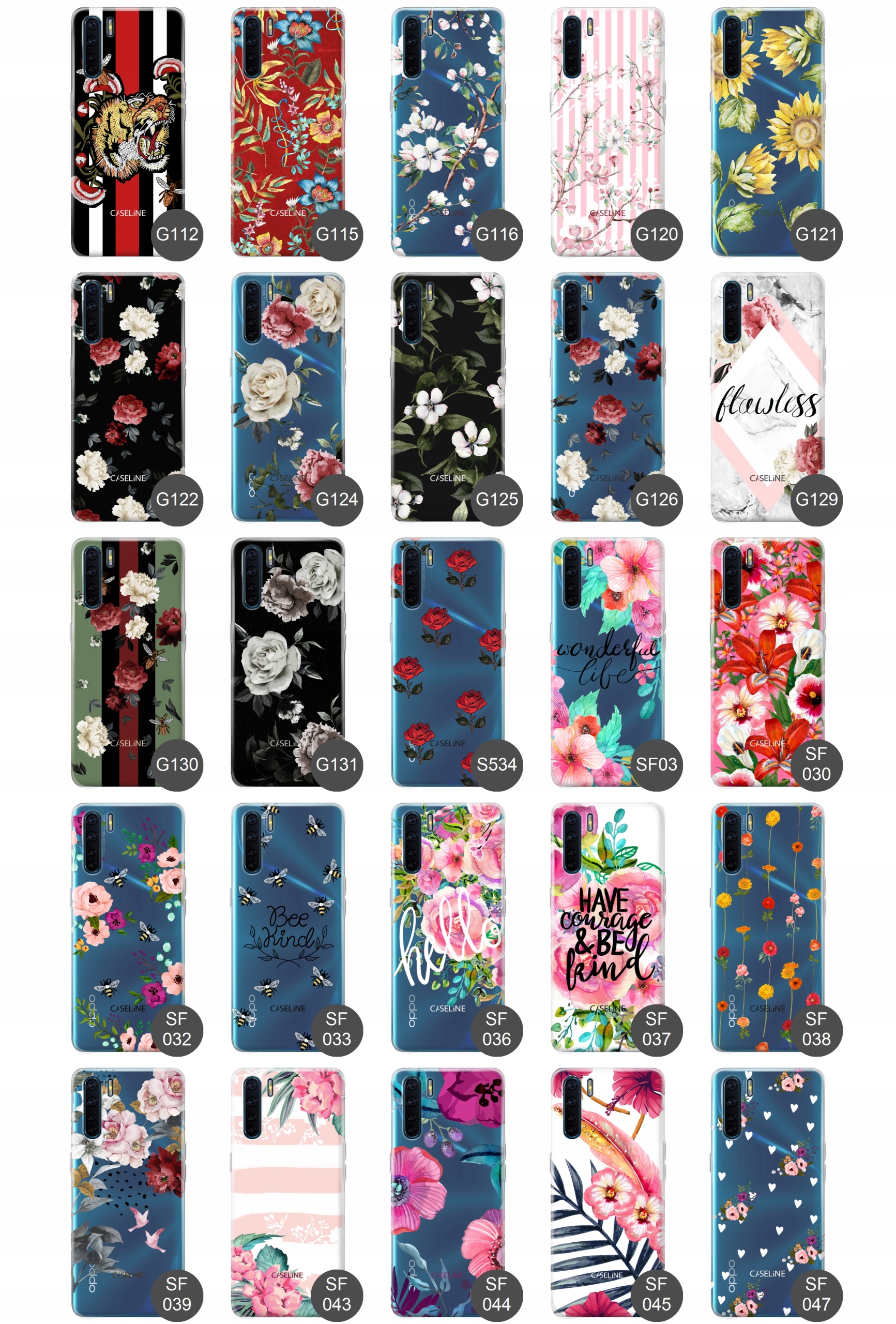 Etui do Oppo A91 case wzory guma