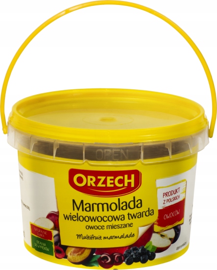 5x Ořech Marmeláda mnohoplodá tvrdá 600 g