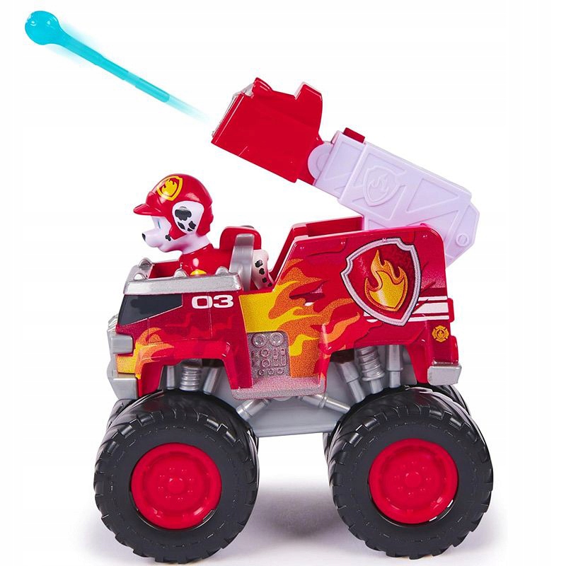 Mancs Őrjárat RESCUE WHEELS TŰZOLTÓAUTÓ JÁRMŰ + MARSHALL KUTYA FIGURA Márka Spin Master