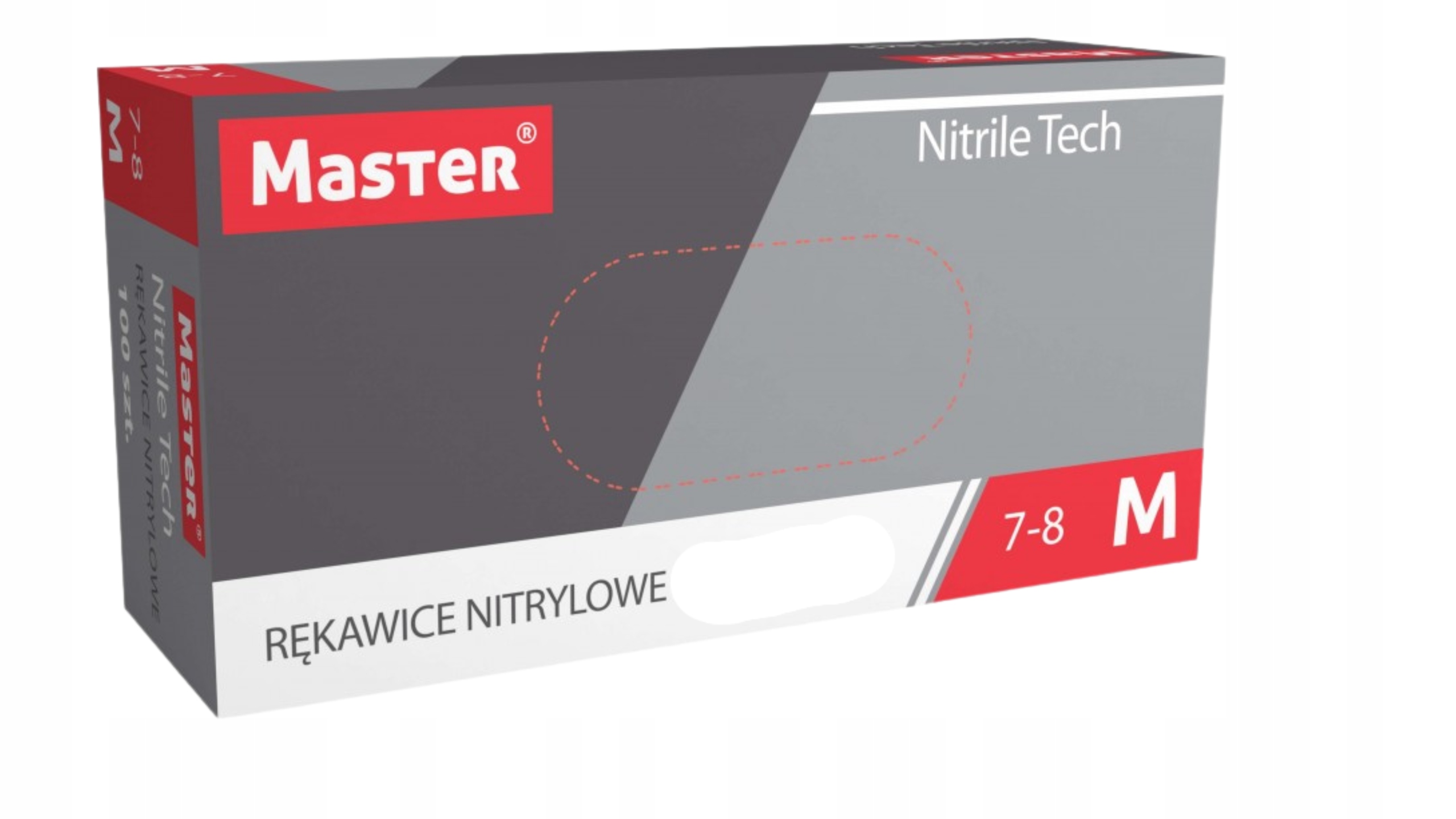 

Rękawice Master Nitryle Niebieskie M Bezpudrowe