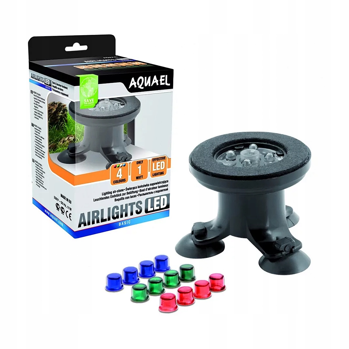 Levně Aquael Airlights Led – Osvětlená Provzdušňovací Koncovka 1W!