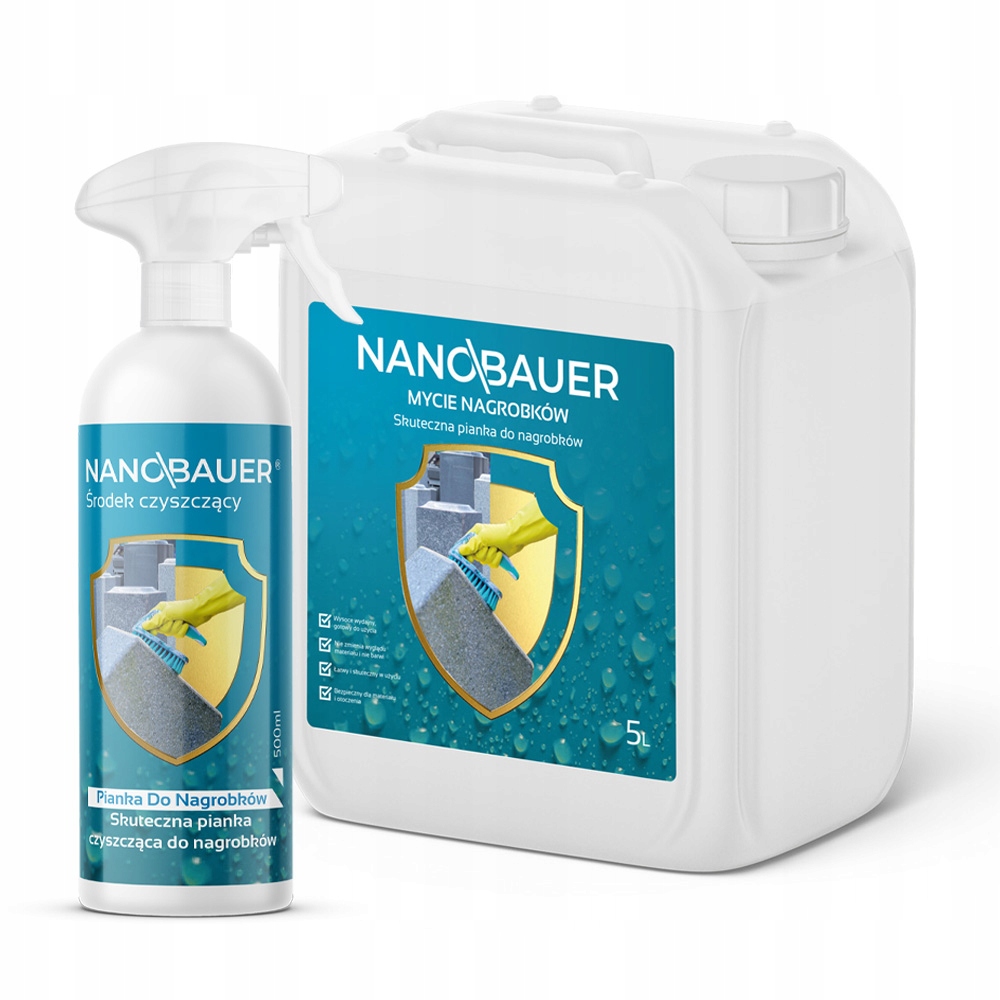 Levně Čisticí čisticí roztok na náhrobky Nanobauer 500 ml zásoba 5 l