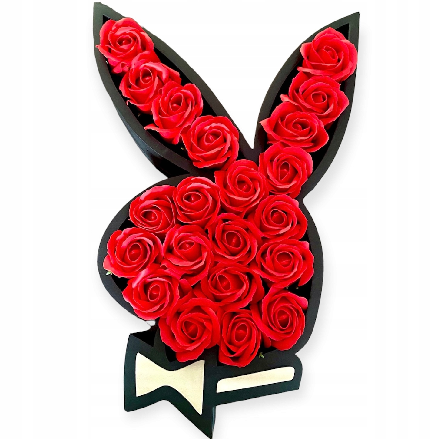 Box Pudełko Zajączek Walentynkowy MEGA Prezent róże mydlane dla niego niej