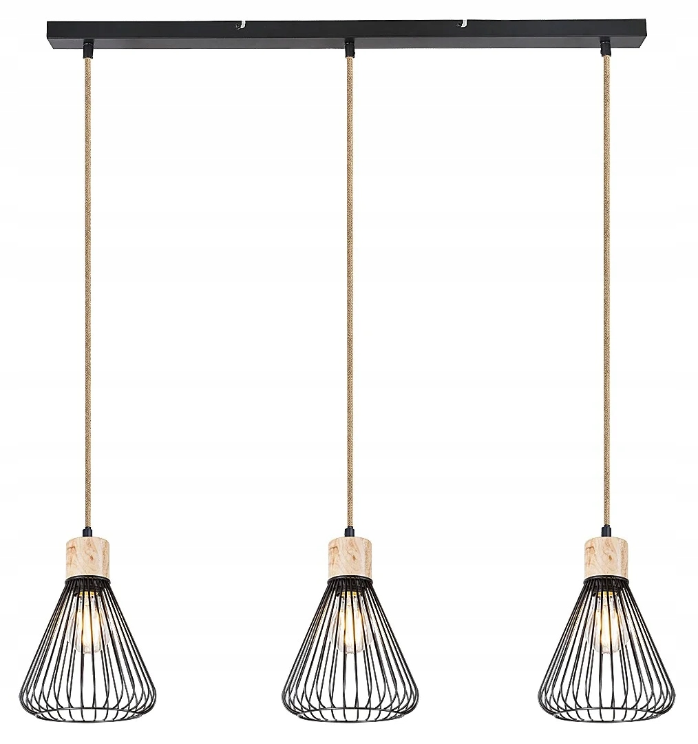 Závesná lampa E27 3x40W farba čierna 3149 Farfalle Rabalux