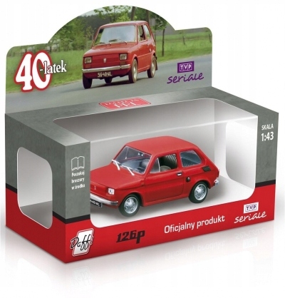 

Fiat 126P czterdziestolatek czerwony