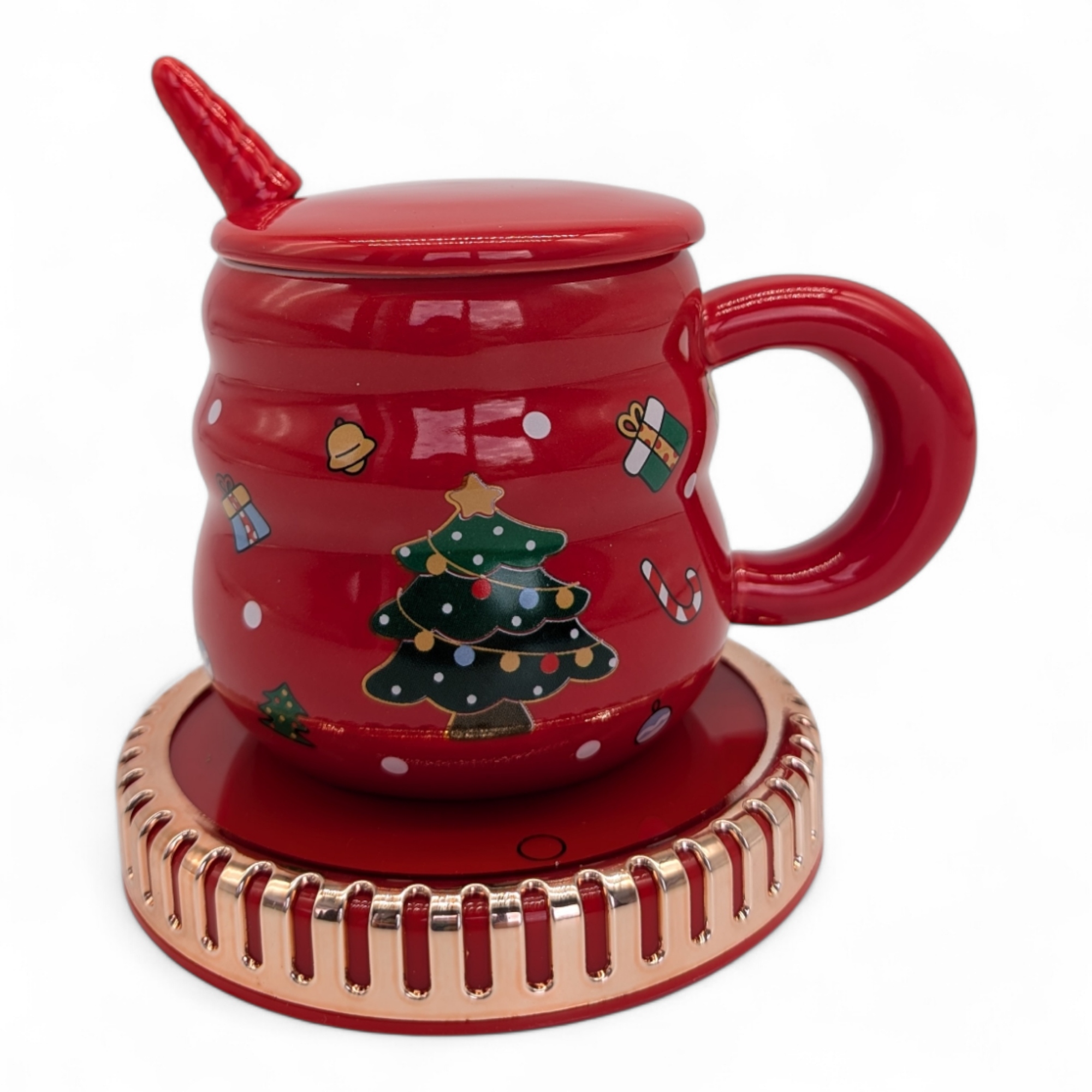 Velký Hrnek Na Víno Usb Ohřívač Lžíce Kabel Dárek Vánoční hrnek