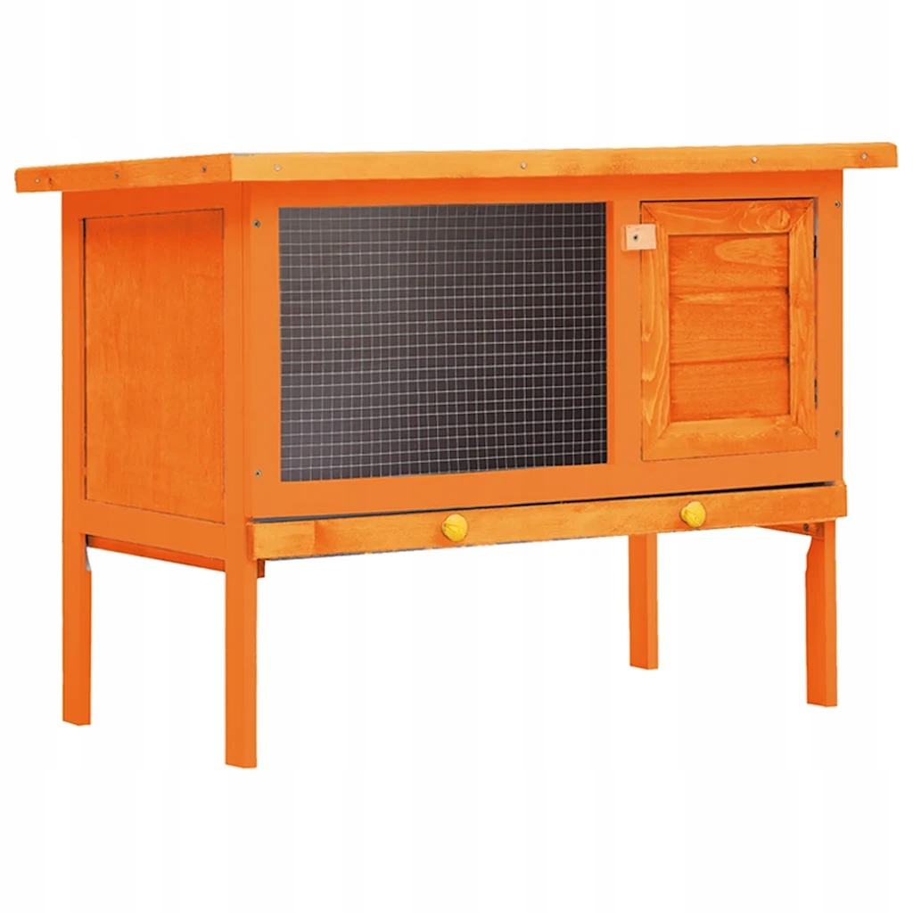 Levně Zahradní králíkárna/domek pro drobná zvířata 1patrová dřevěná