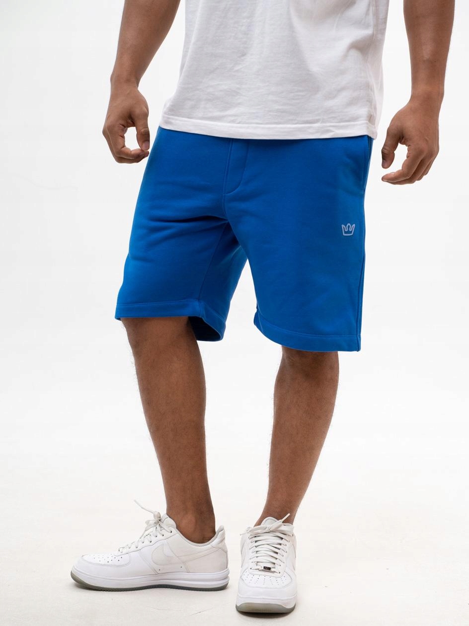 Krátké Kraťasy Pánské teplákové kraťasy Tmavě modré Jigga Korona XL