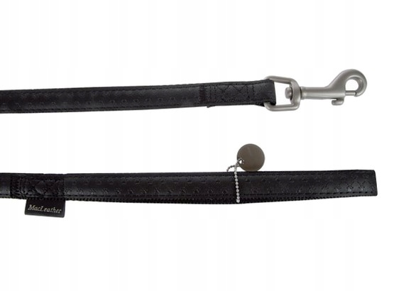 Levně Vodítko Pro Psa Z Ekokůže Silná Černá Mac Leather Zolux 25 MM 1.2 M