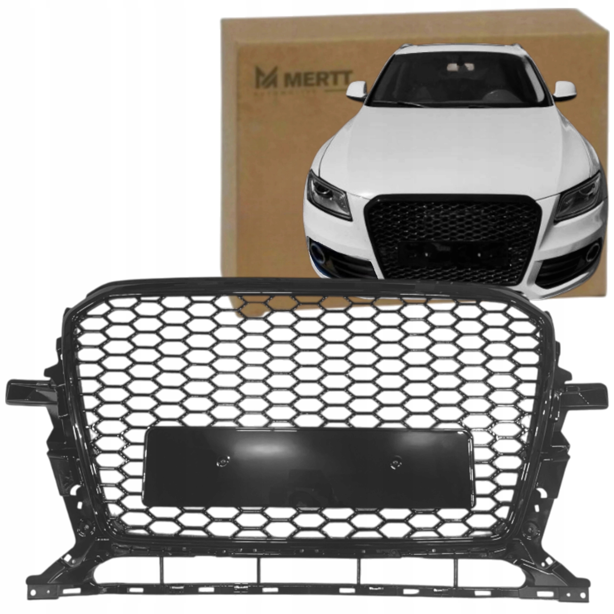 Audi Q5 2013-2016 Atrapa Chladiče Nárazníku Grill Rs Look Černá