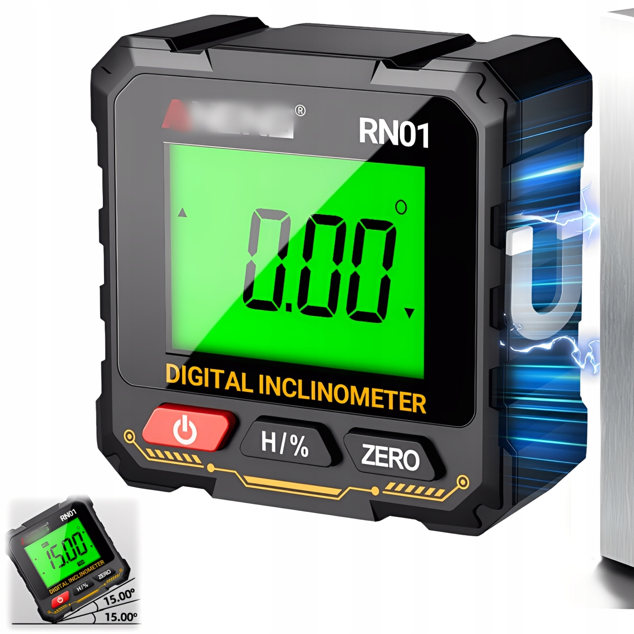 Elektronický Digitální Goniometr S Čtyřstrannou Magnetickou Úrovní – 4X90°