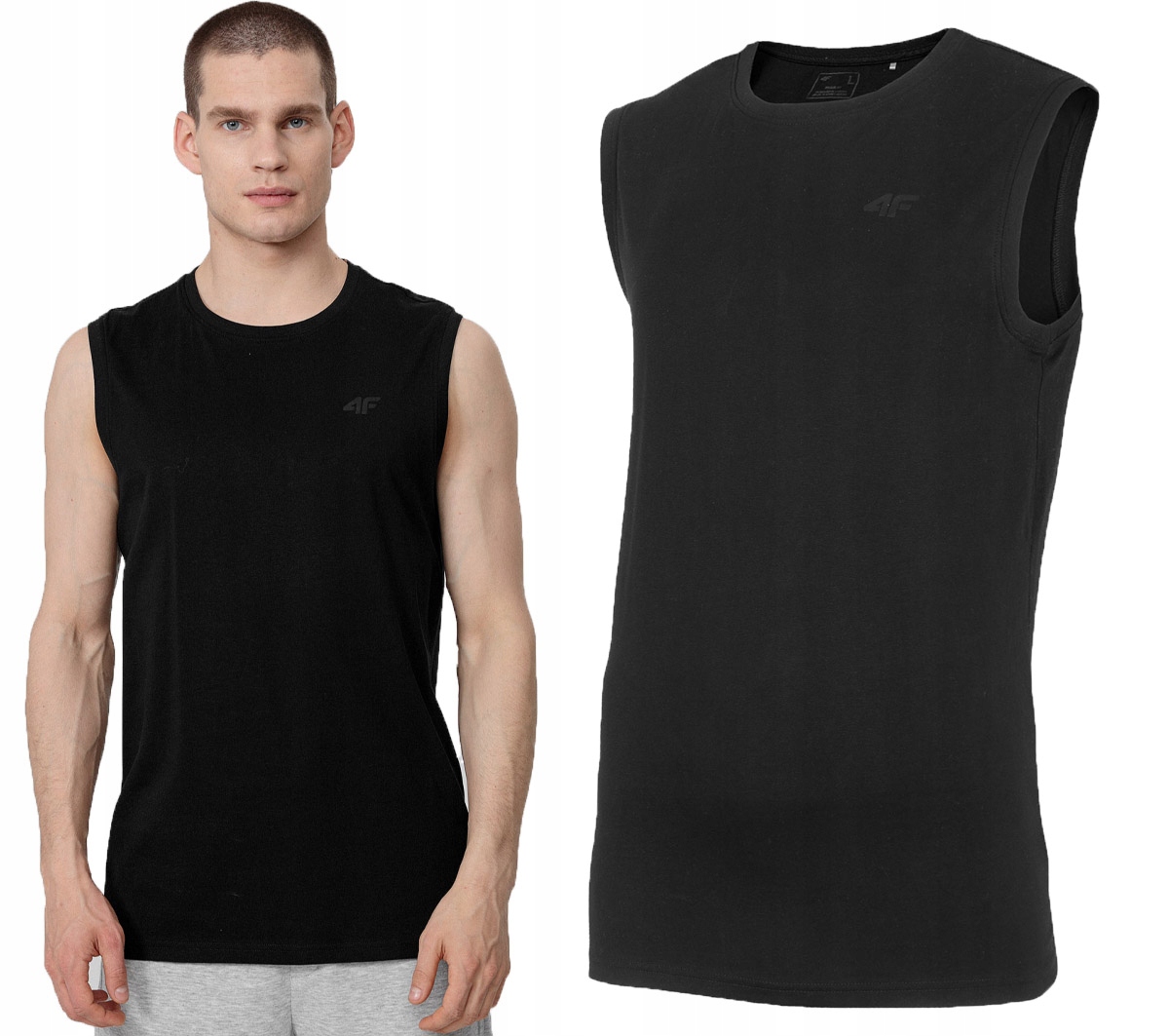 

T-shirt męski 4F TSM350 bez rękawów bawełniany L